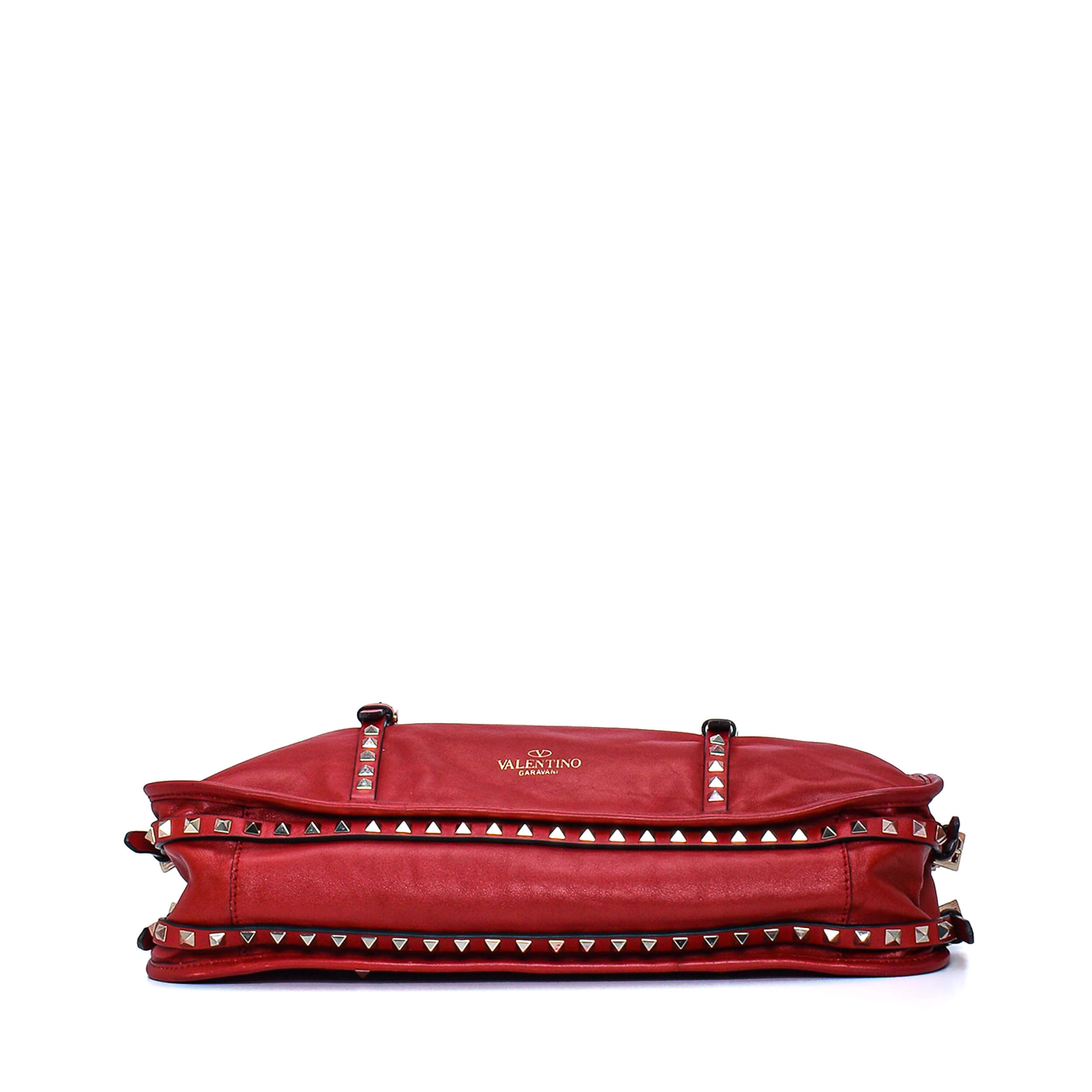 Valentino - Red Leather Rockstud Bag